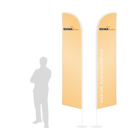 Beachflag Wind Austauschdruck | Medium (320 cm) | beidseitig bedruckt