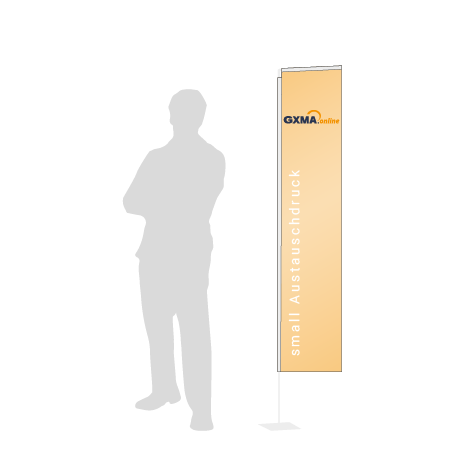 Beachflag Rechteck Austauschdruck | Small (200 cm) | einseitig bedruckt