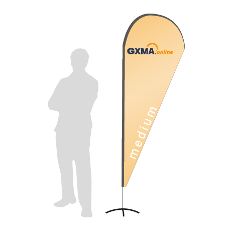 Beachflag Drop | Medium (280 cm) | einseitig bedruckt