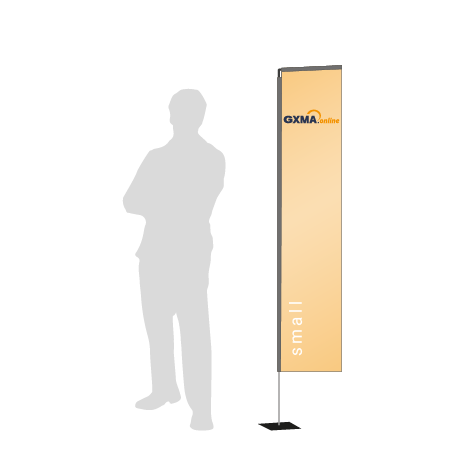 Beachflag Rechteck | Small (200 cm) | einseitig bedruckt